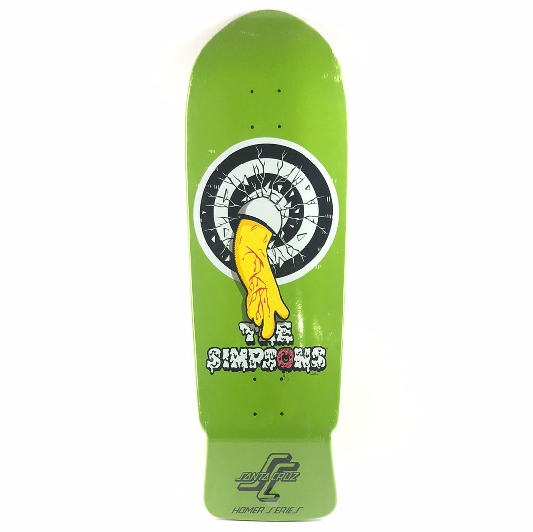 Santa Cruz Simpsons Homer Target 1 Series Green 10'' Skateboard Deck 2012 Release dp