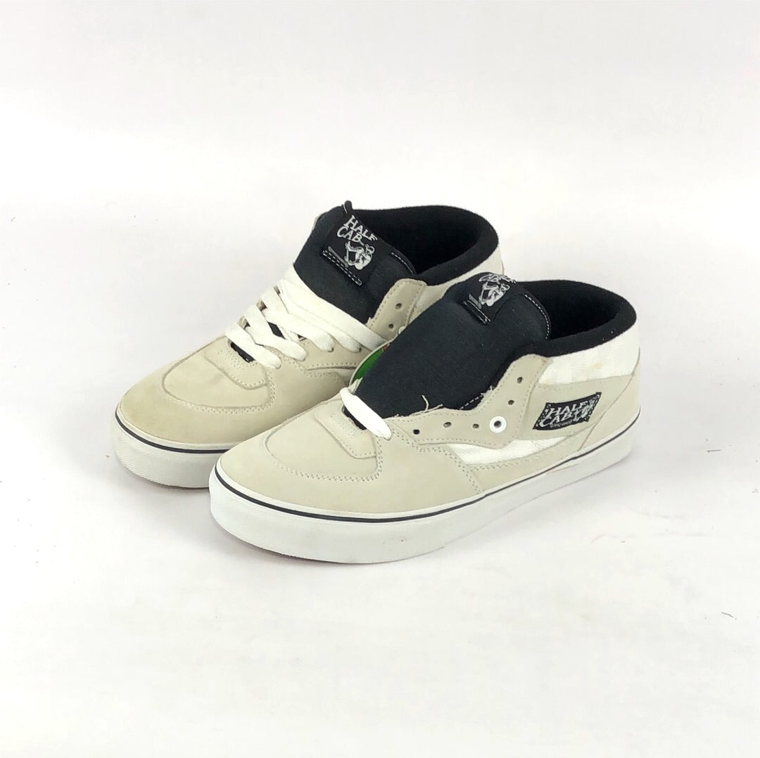 Vans Half Cab (Checkered Jacquard) White US Mens Size 9 Shoes
