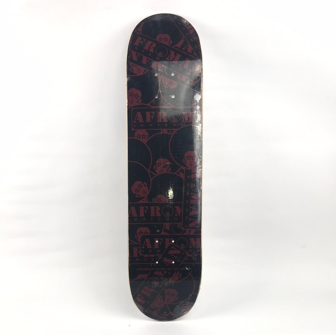 Afroman Team Star Eyes Black/Red 7.5'' Skateboard Deck