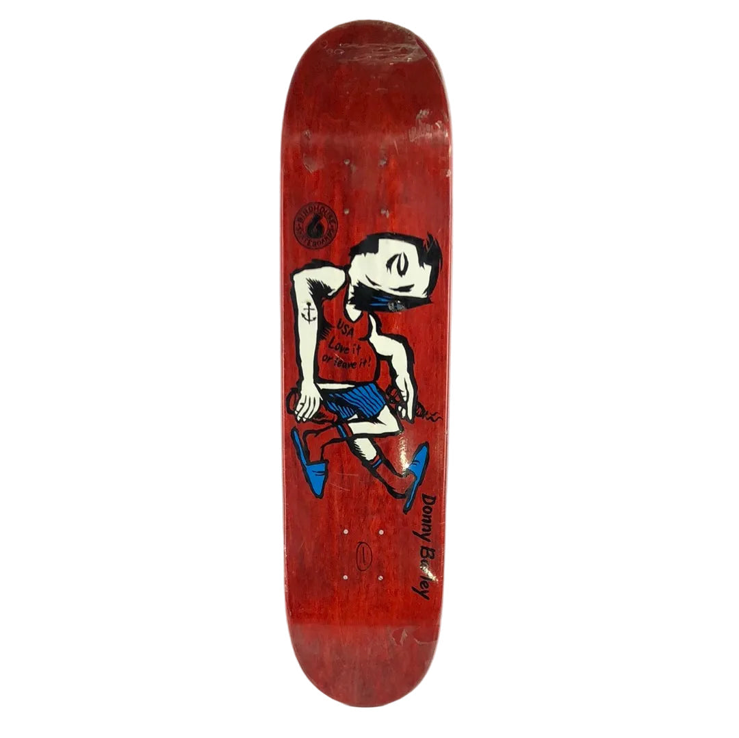 Birdhouse Donny Barley 2003 USA Red 7.5'' Art By Neil Blender Vintage NOS Skateboard Deck
