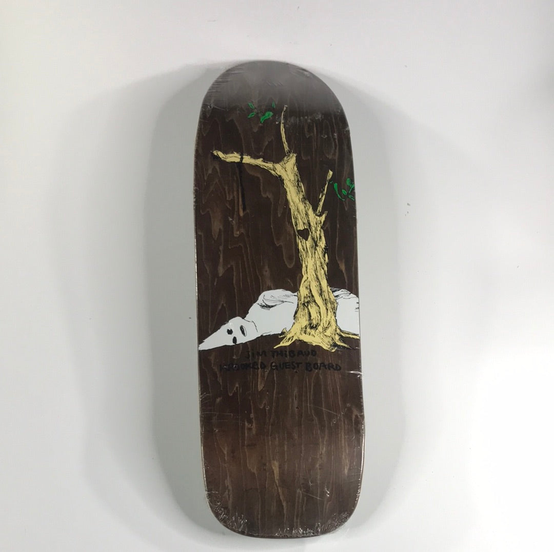 Krooked Jim Thibaud Guest Board Mark Gonzales Art Wood Grain 9.75 Skateboard Deck