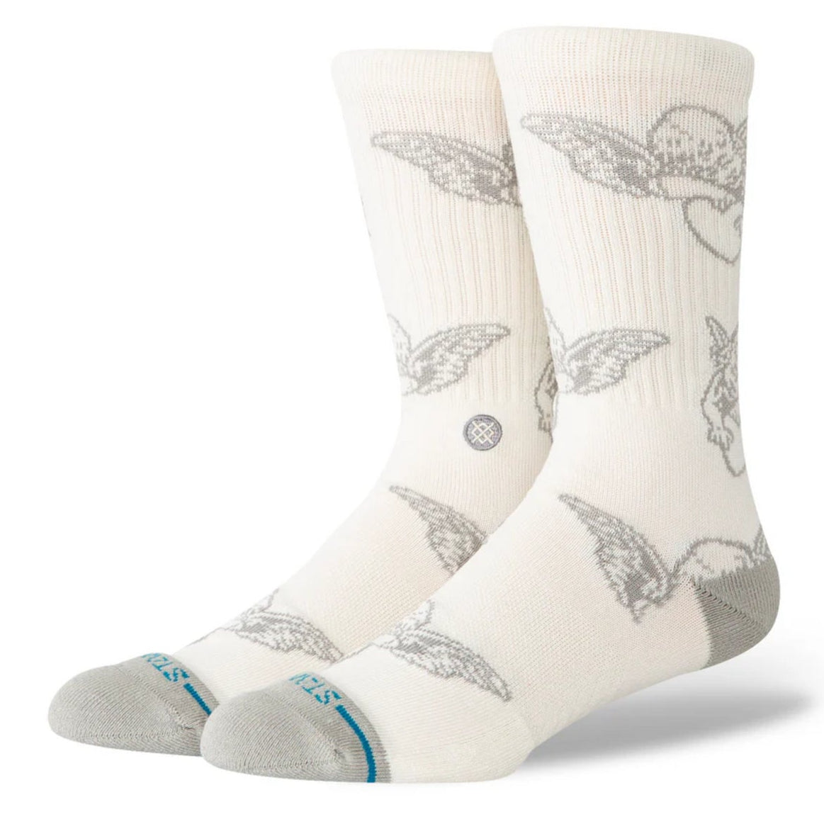 Stance Cherub Crew Canvas Traditional White Socks