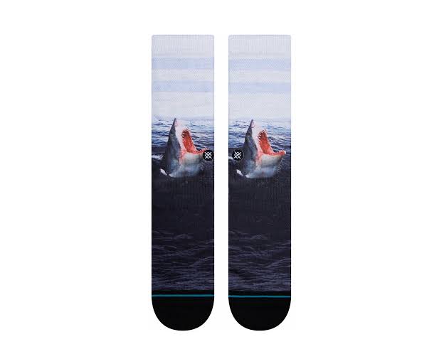 Stance Landlord Shark Blue Crew Socks
