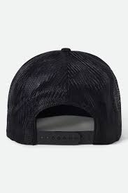 Brixton Mavis NP HP Black Black Trucker Snapback Hat