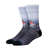 Stance Landlord Shark Blue Crew Socks