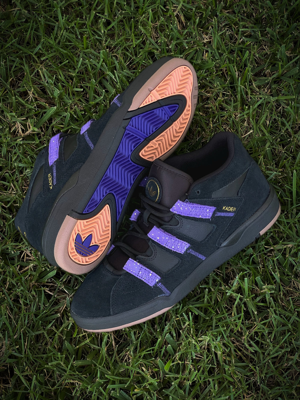 Adidas Kader Core Black / Core Purple / Gold Metallic Shoes