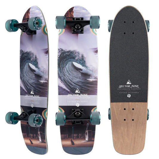 Sector Nine Jammer Rips 28.5 x 7.875" Cruiser Complete Skateboard