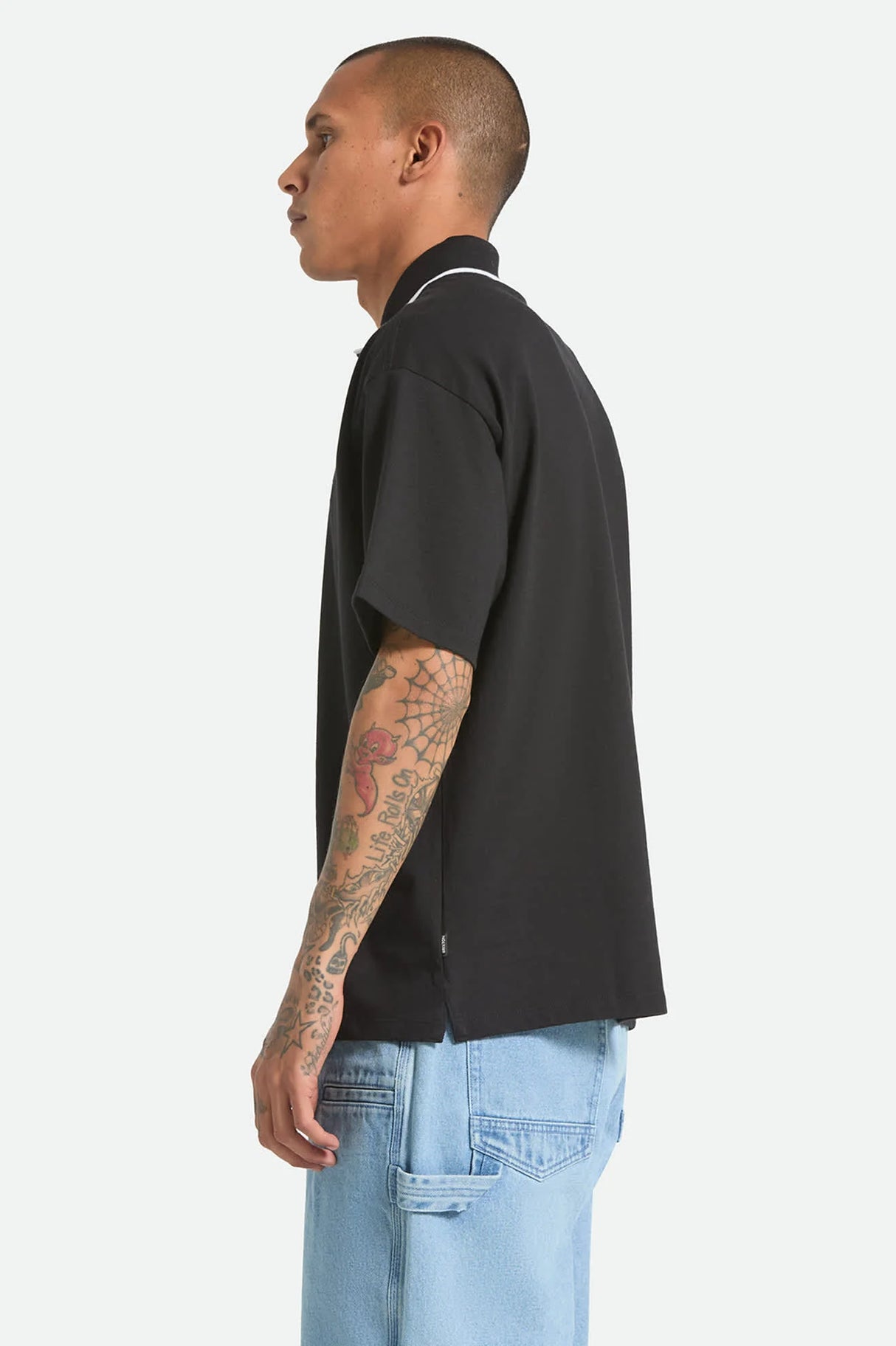 Brixton Anton Black S/s Polo