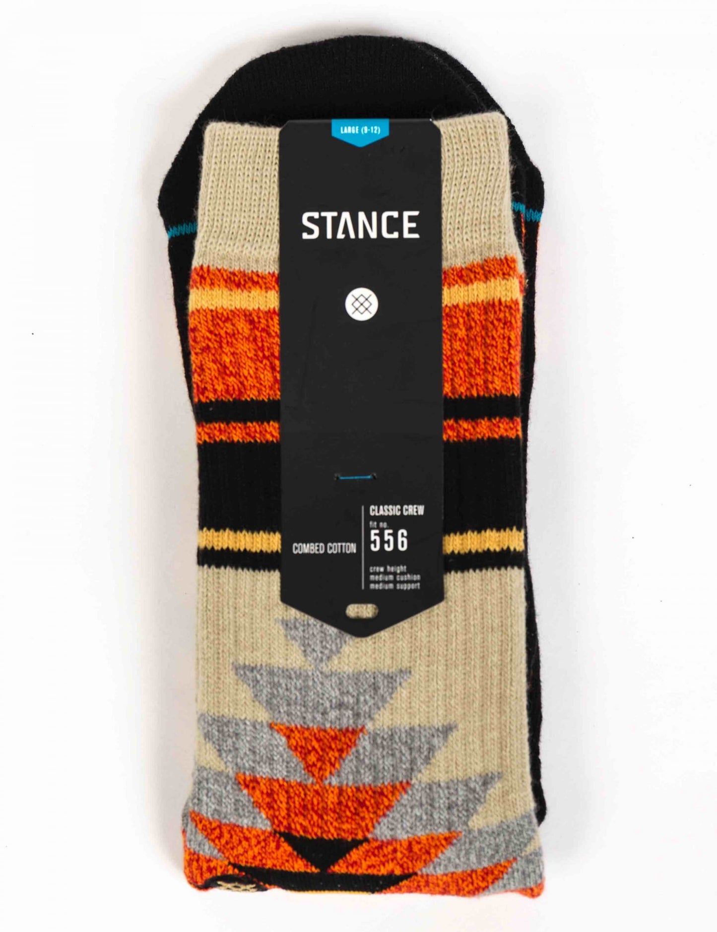 Stance Lariato Khaki Crew Socks L