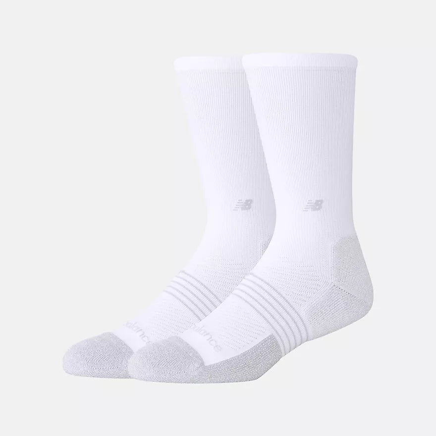 New Balance Pro Training Cushion Crew White 2 Pack Socks