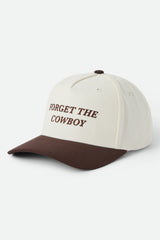 Brixton Forget The Cowboy NP MP Chocolate Off White Snapback Hat