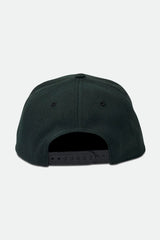 Brixton Crest Black C MP Snapback Hat