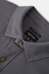 Brixton Bowery Lightweight Ultra Future Grey L/s Flannel Shirt