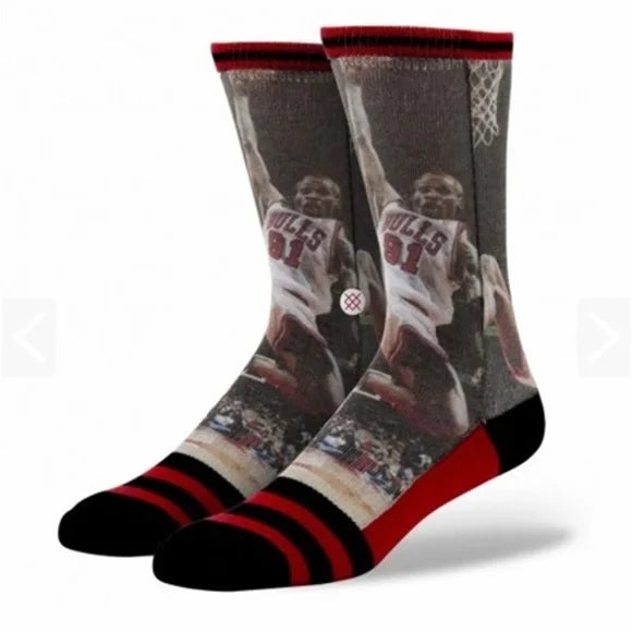 Stance Dennis Rodman Chicago Bulls Classic Socks L/XL