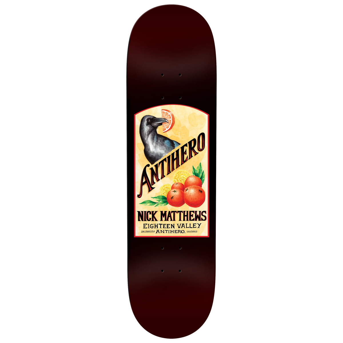 Anti-Hero Matthews Homers 2 8.62" Skateboard Deck