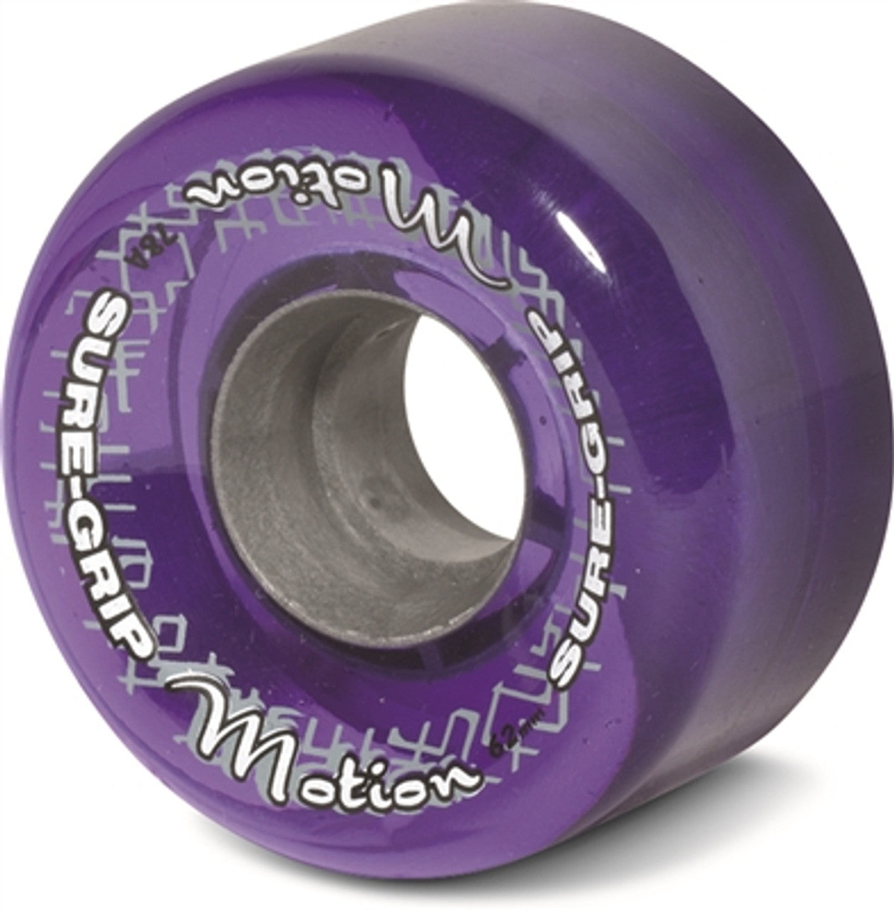 Sure-Grip Motion Clear Purple 78a 65mm (Set of 8) Roller Skate Wheels