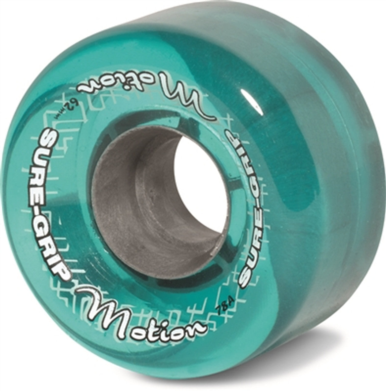Sure-Grip Motion Clear Blue 78a 65mm (Set of 8) Roller Skate Wheels