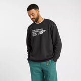 New Balance Numeric Logo Black French Terry Crewneck Sweatshirt