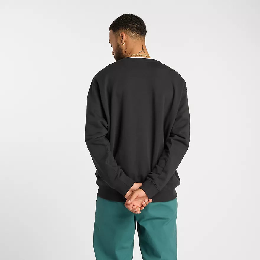 New Balance Numeric Logo Black French Terry Crewneck Sweatshirt