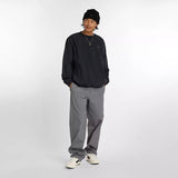 New Balance Numeric Black Woven Crewneck Sweatshirt