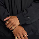 New Balance Numeric Black Woven Crewneck Sweatshirt