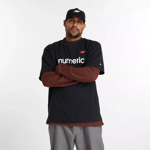 New Balance Numeric Linear Logo Black S/s Shirt