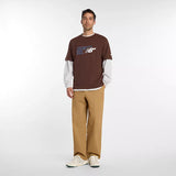 New Balance Numeric Stacked Graphic Pumpernickel S/s Shirt