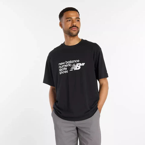 New Balance Numeric Stacked Graphic Black S/s Shirt