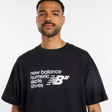 New Balance Numeric Stacked Graphic Black S/s Shirt