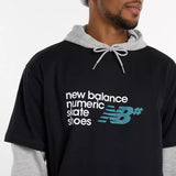 New Balance Numeric Stacked Graphic Black Multi Color S/s Shirt