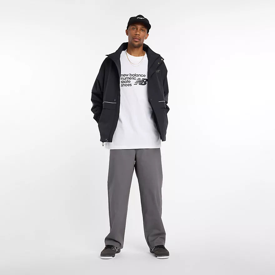 New Balance Numeric Stacked Graphic White S/s Shirt
