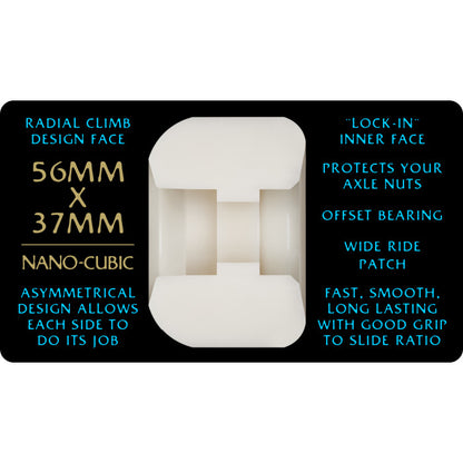 Powell Peralta Dragon Formula Blue Nano Cubic 97a 56mm x 37mm Skateboard Wheels