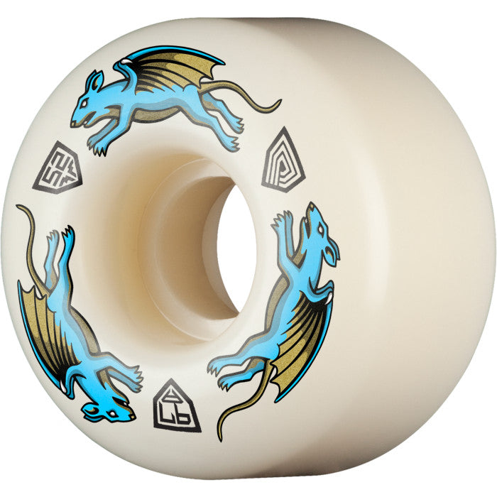 Powell Peralta Dragon Formula Blue Nano Rat 97a 52mm x 34mm AV4 Skateboard Wheels