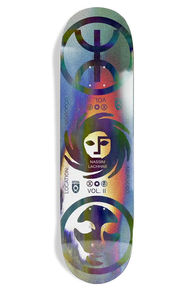 Opera Nassim Crypto EX7 Black/Oil Slick Skateboard Deck