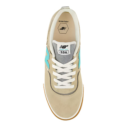 New Balance Numeric 306 Jamie Foy Tan Turquoise Shoes