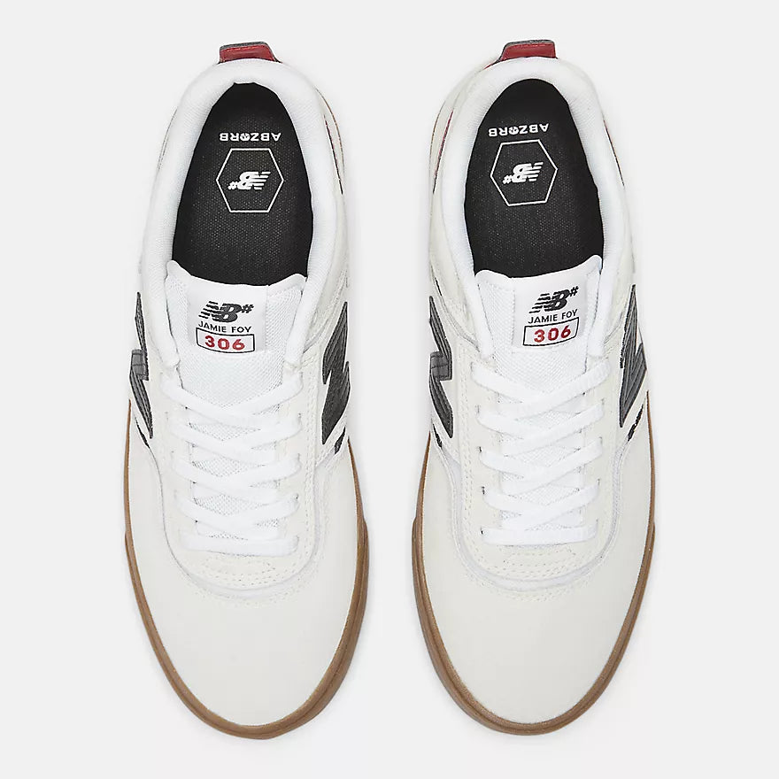 New Balance Numeric 306 Jamie Foy Sea Salt White Gum Shoes (NM306TPO)