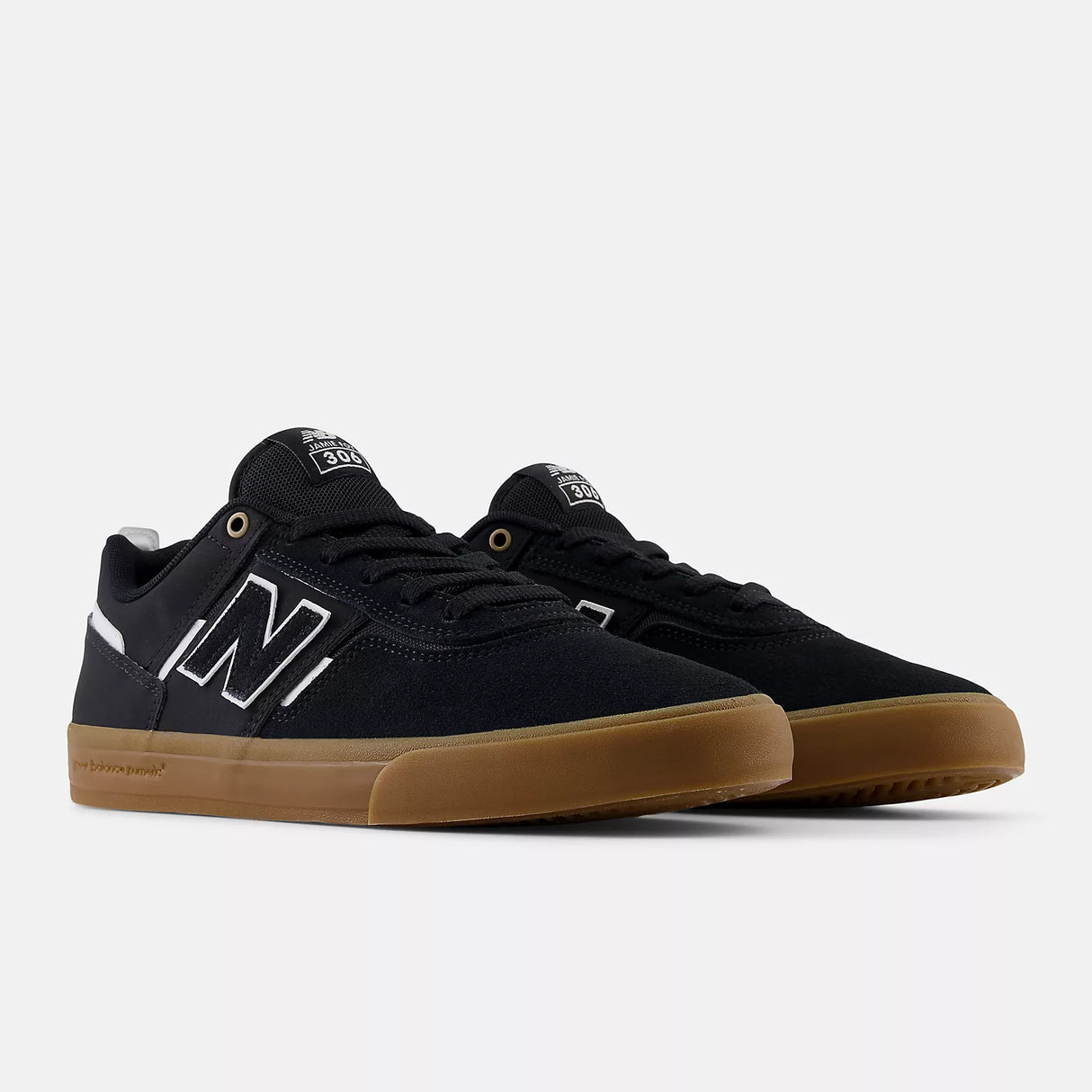 New Balance Numeric 306 Jamie Foy Black/White/Gum Shoes (NM306ZUC)