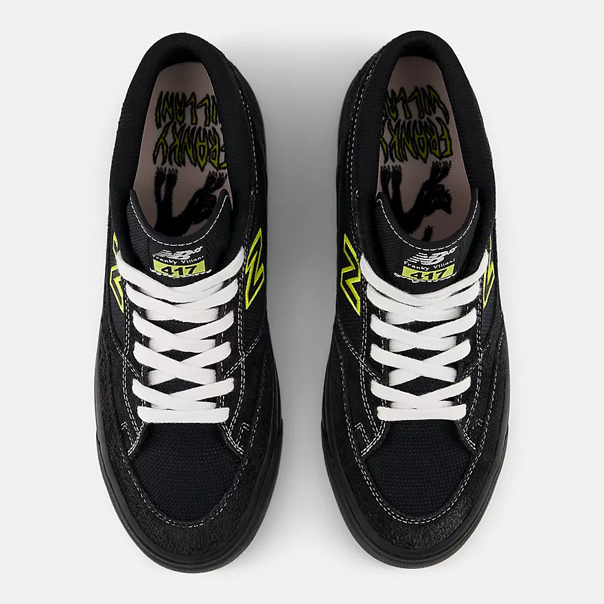 New Balance Numeric 417 Franky Villani Black Black Cat Shoes