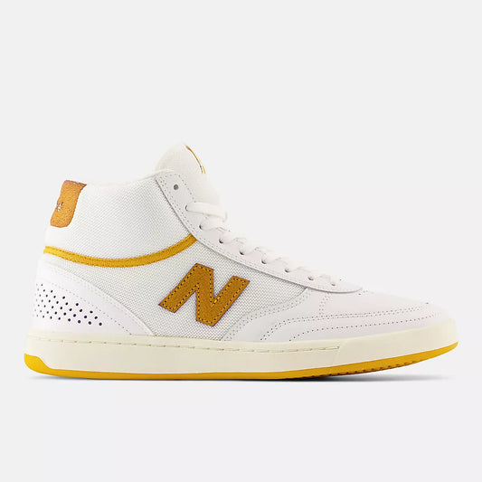 New Balance Numeric 440 High White Yellow Shoes