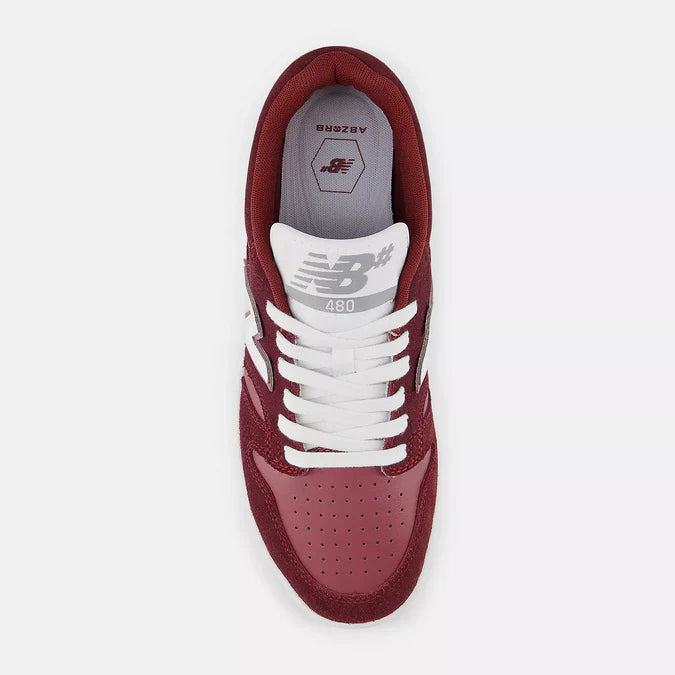 New Balance Numeric 480 Burgundy White Gum Shoes