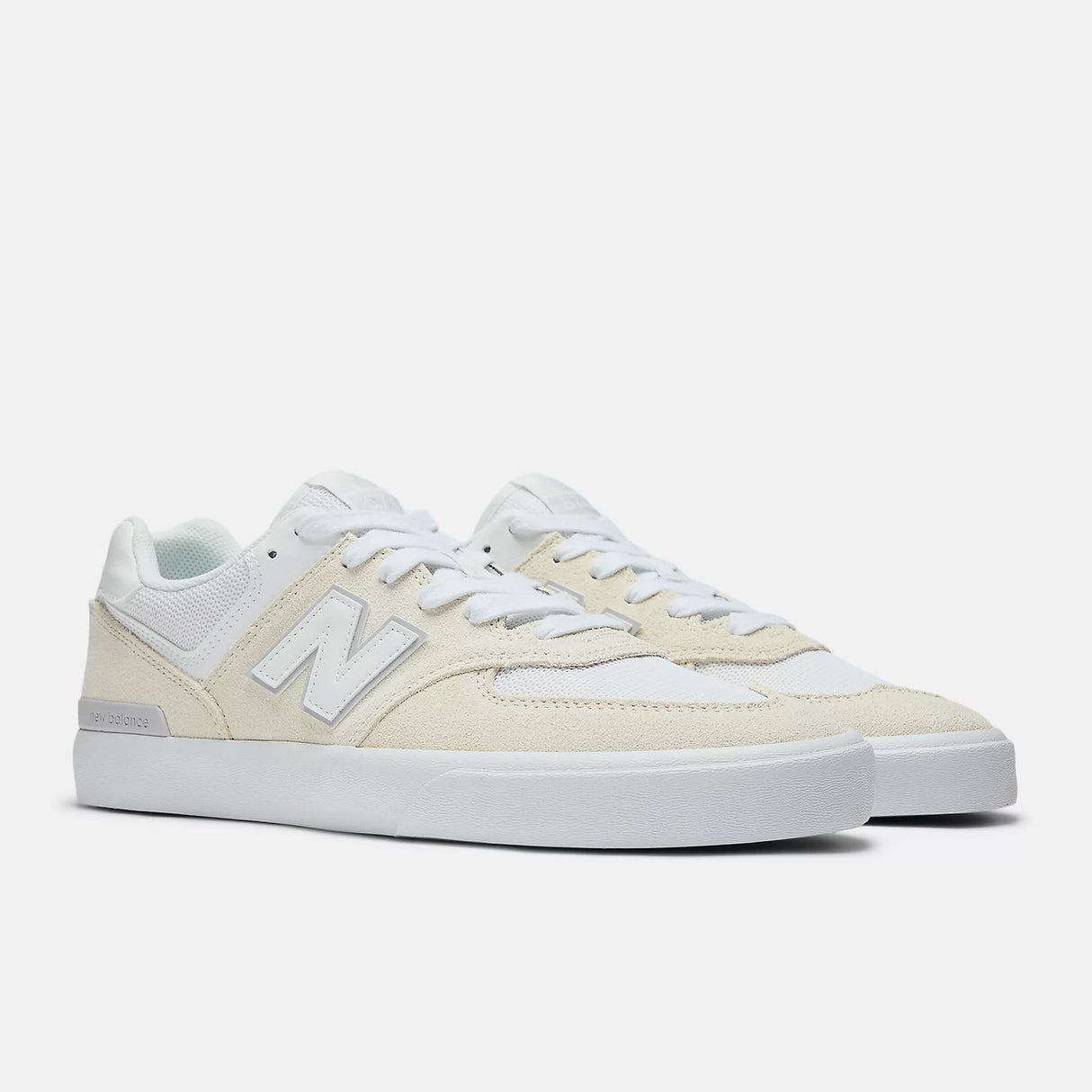 New Balance Numeric 574 Vulc WIDE White Shoes