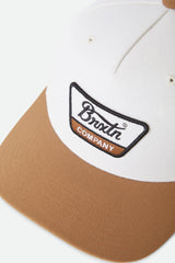 Brixton Linwood OFF White/Copper C Netplus MP Snapback Hat
