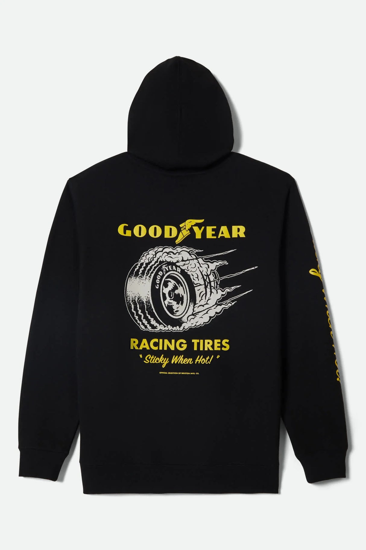 Brixton Goodyear Cheater Slick Black Hooded Sweatshirt