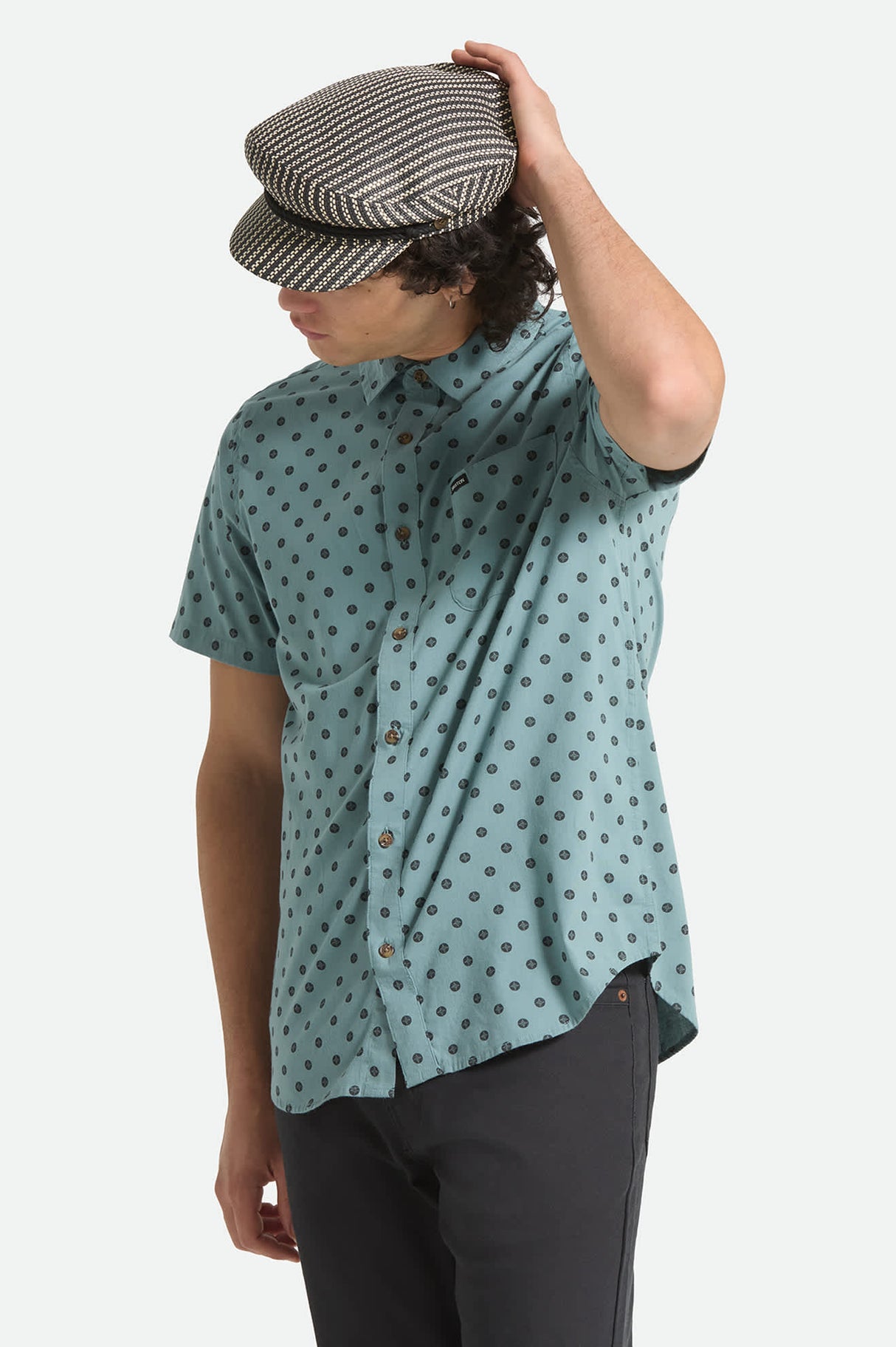 Brixton Charter Print Micro Street Tile S/s Woven Shirt