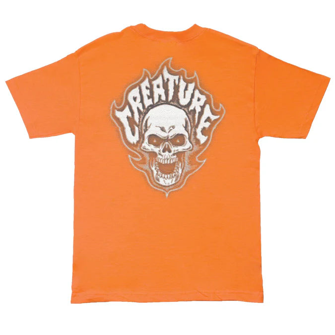 Creature Bonehead Glitch Orange Heavyweight S/s Shirt