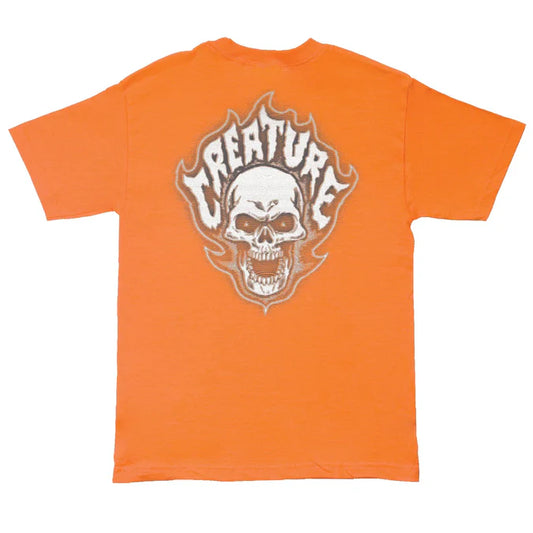 Creature Bonehead Glitch Orange Heavyweight S/s Shirt