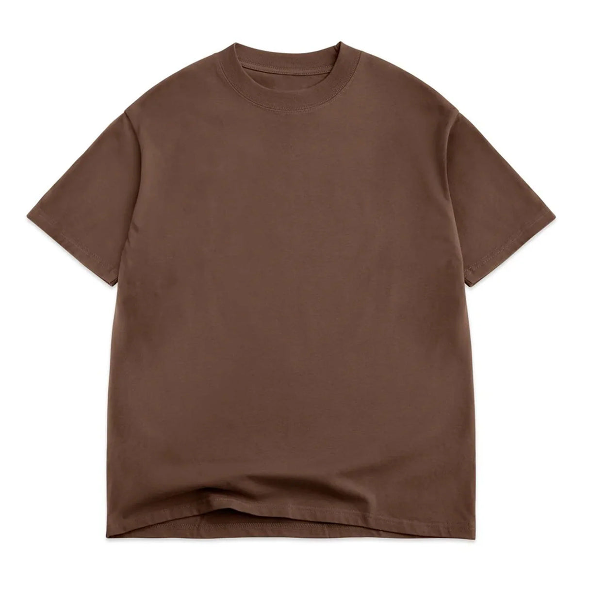 Cotton Collective Oversized Box 7.5 Oz. Chocolate S/s Shirt