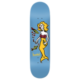 Krooked Dbx Mermaid Light Blue 8.38" Skateboard Deck