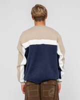 Rusty Pod Racer Navy Blue Crew Fleece