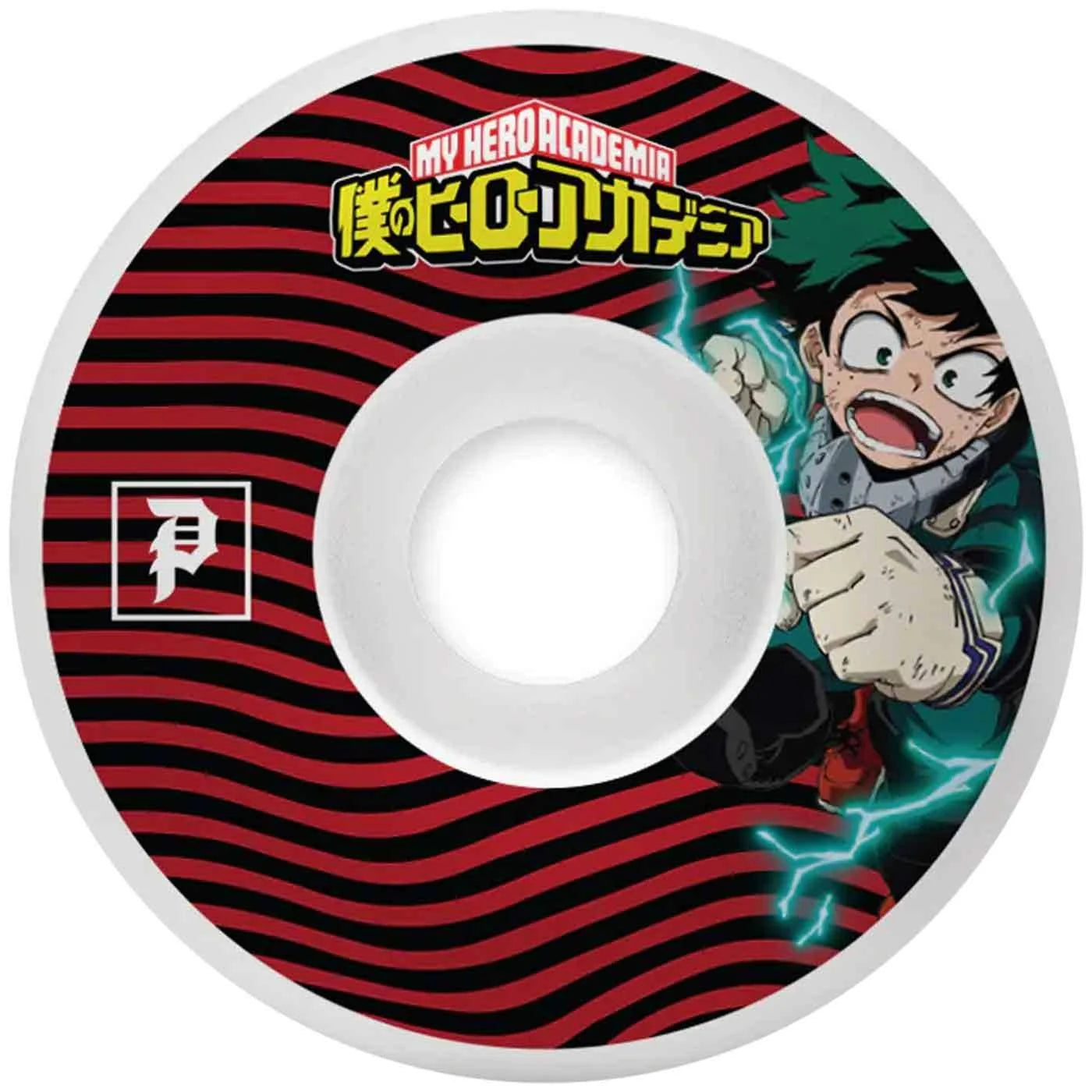 Primitive x My Hero Academia Izuku Midoriya White 52mm Skateboard Wheels
